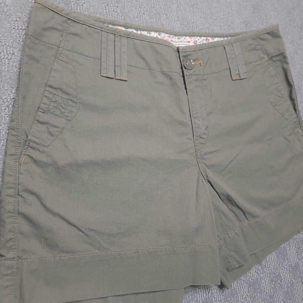 Levis "Crafted With Pride" Shorts Womens 10 Mid Rise Chino Green Cotton - Picture 10 of 16